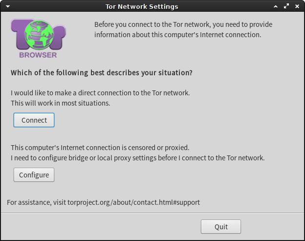 tor browser start