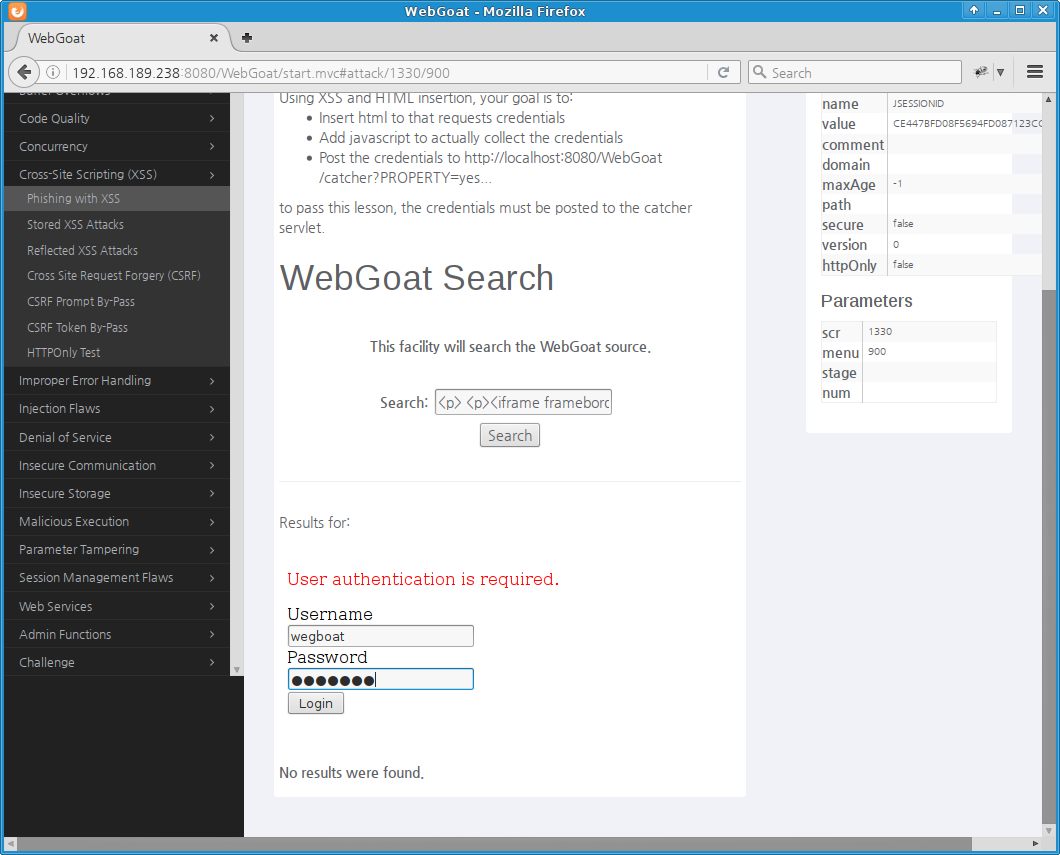 phishing with xss 실습: Login with Phishing Form