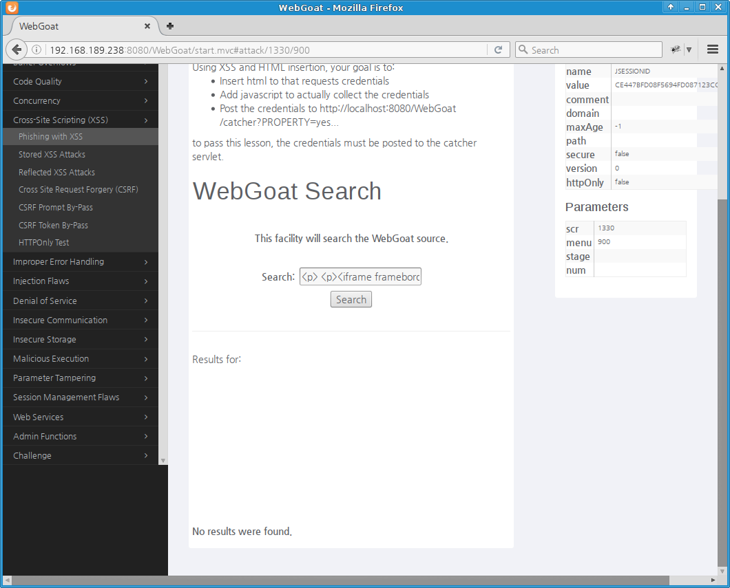 phishing with xss 실습: Login with Phishing Form