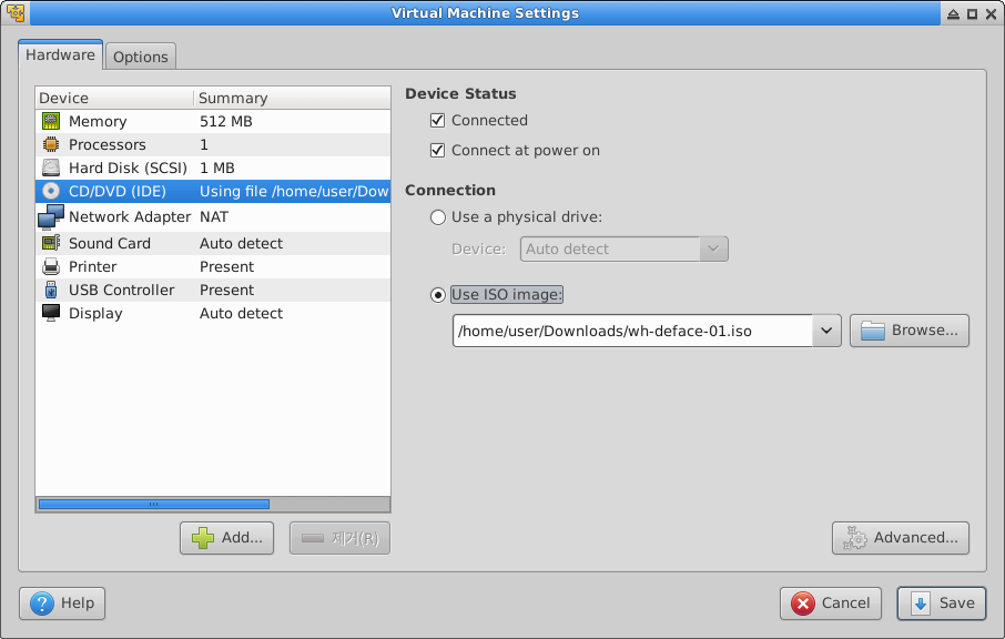 wh-deface-01 virtual machine setting