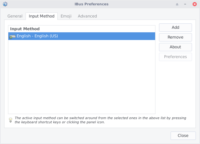 ibus-setup: remove default input method, english 