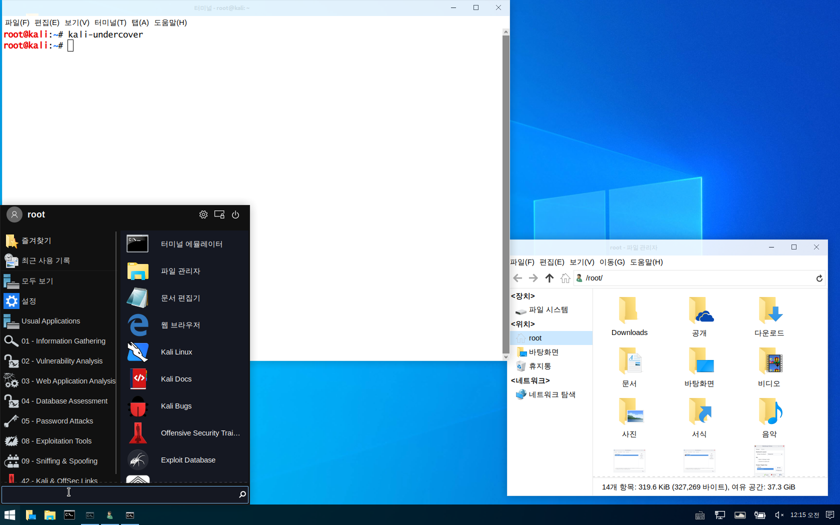 Kali-undercover-windows10-mimic