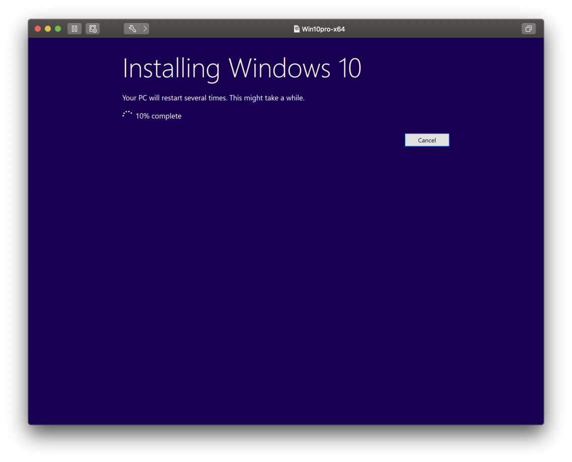 Installing Windows 10